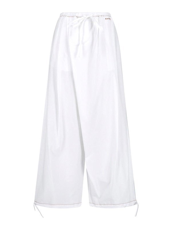 Marni: Casual Hosen - Casual Hose - Weiß