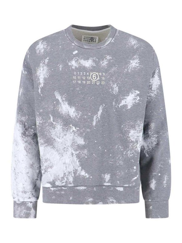 MM6 MAISON MARGIELA: スウェット＆セーター - スウェットシャツ/セーター - グレー
