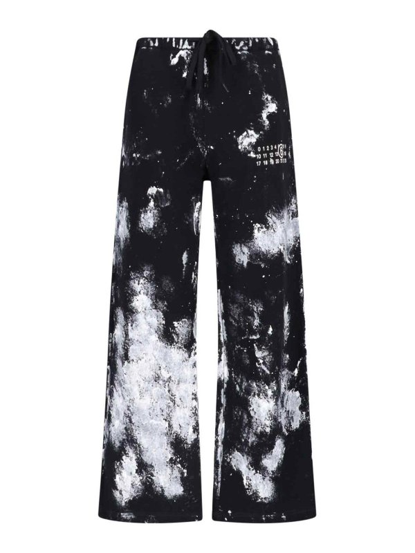 MM6 MAISON MARGIELA: スウェットパンツ - トラックスーツ ボトムス - 黒