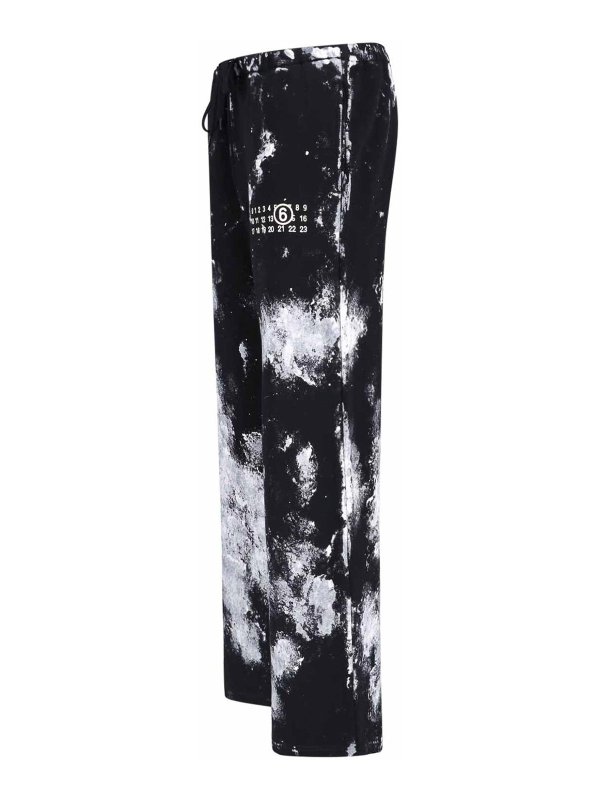 The Best Shops MM6 MAISON MARGIELA: スウェットパンツ - トラックスーツ ボトムス - 黒