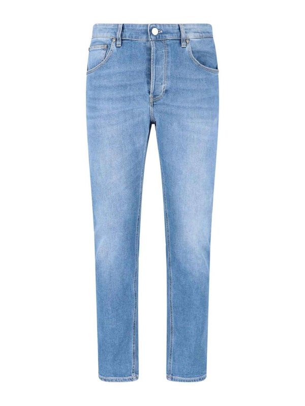 PT TORINO: Jeans Rectos - Vaqueros Rectos - Azul