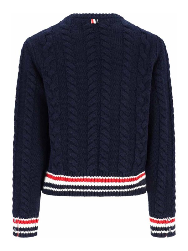 THOM BROWNE: crew necks online - Virgin wool sweater