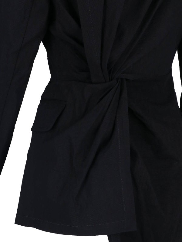 The Best Shops UMA WANG: blazers - Asymmetric single-breasted blazer