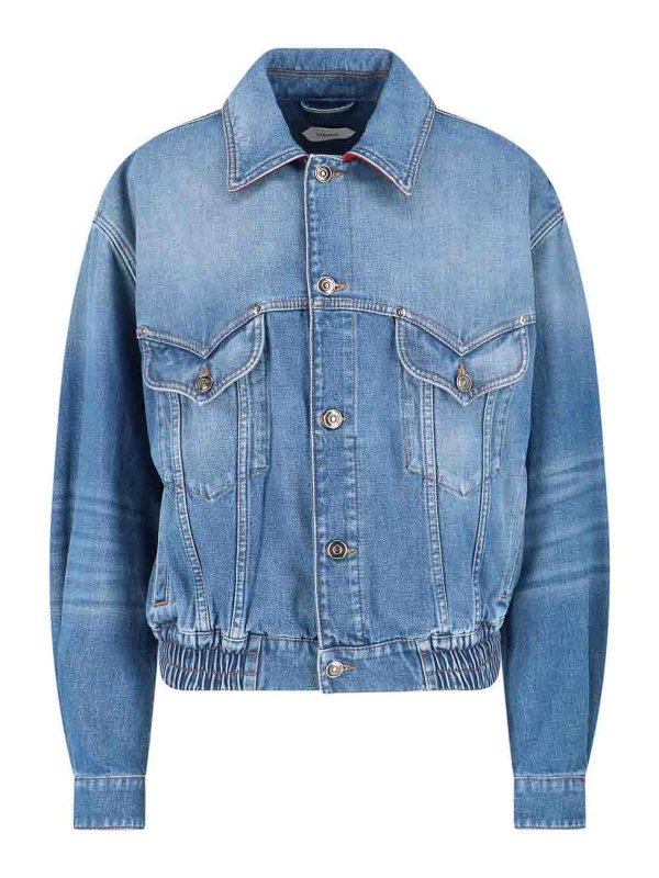VERSACE: giacche blazer - Giacca in denim