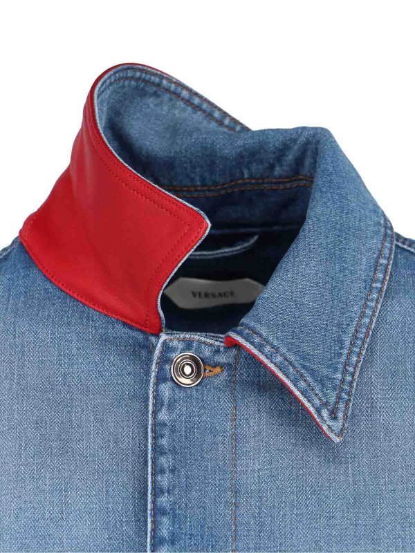 Giacca in denim shop online: VERSACE