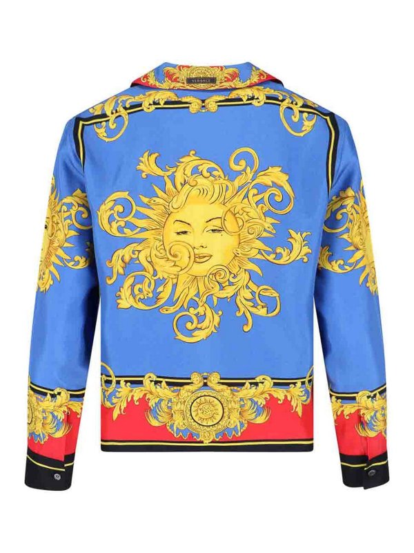 VERSACE: camicie online - Camicia in twill di seta