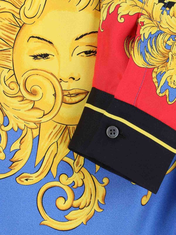 VERSACE buy online Camicia in twill di seta