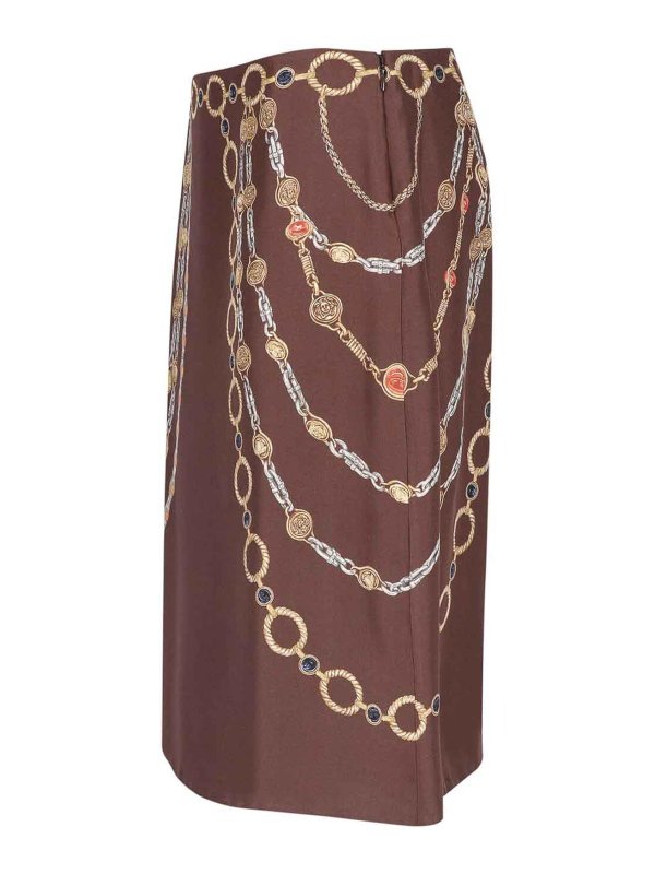 The Best Shops VERSACE: Knielange und Midi Röcke - Midirock - Braun