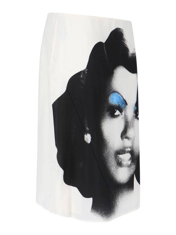 The Best Shops VERSACE: Jupes midi et au genou - Jupe Midi - Blanc