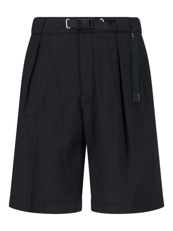 WHITE SAND: Shorts - Short - Noir