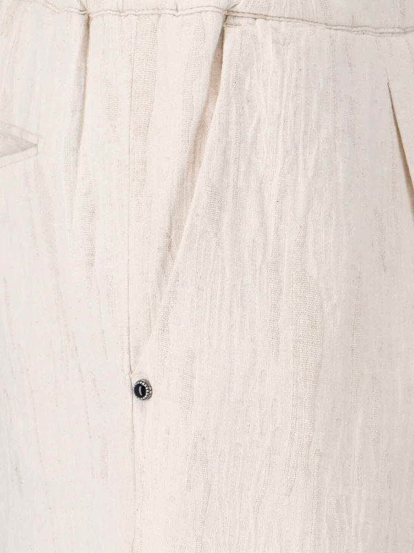 Belted trousers shop online: WHITE SAND