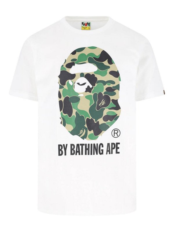 BAPE: T-shirts - T-Shirt - Weiß