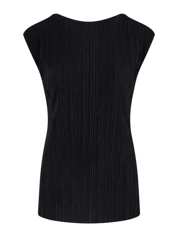 CALVIN KLEIN: Tops y camisetas sin mangas - Top - Negro