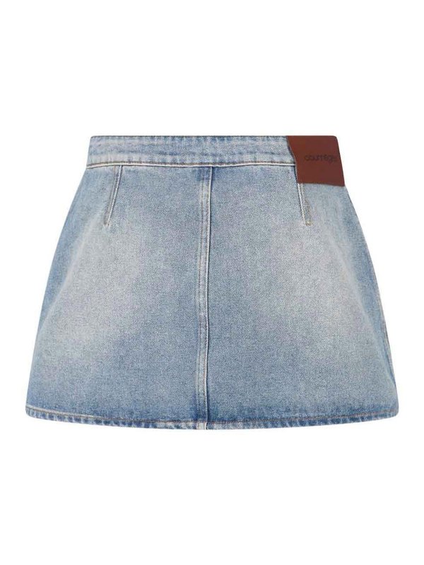 Courreges: Jupes midi et au genou online - Jupe Midi - Bleu