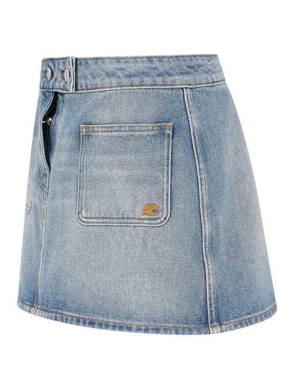 The Best Shops Courreges: Jupes midi et au genou - Jupe Midi - Bleu