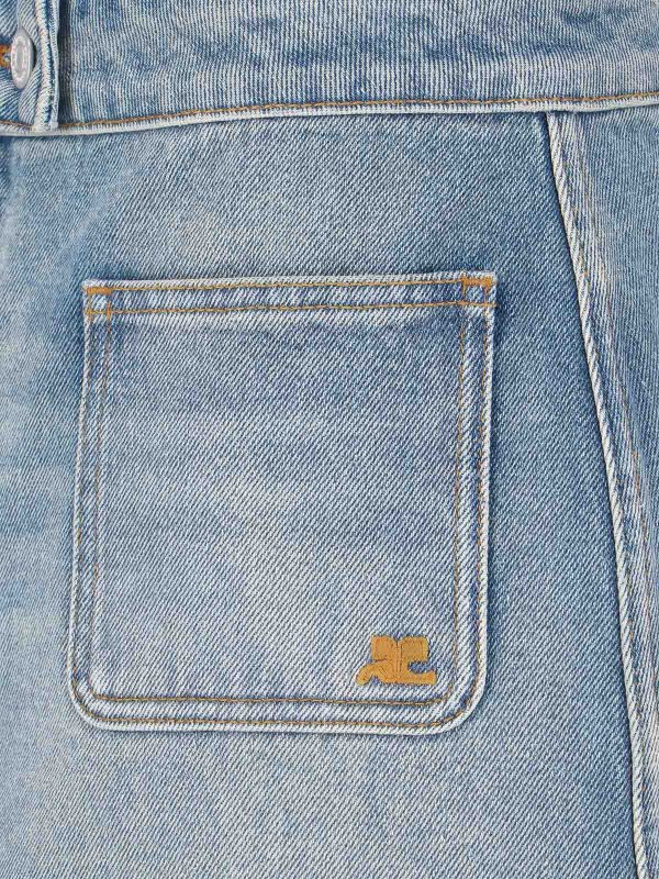 Jupe Midi - Bleu shop online: Courreges