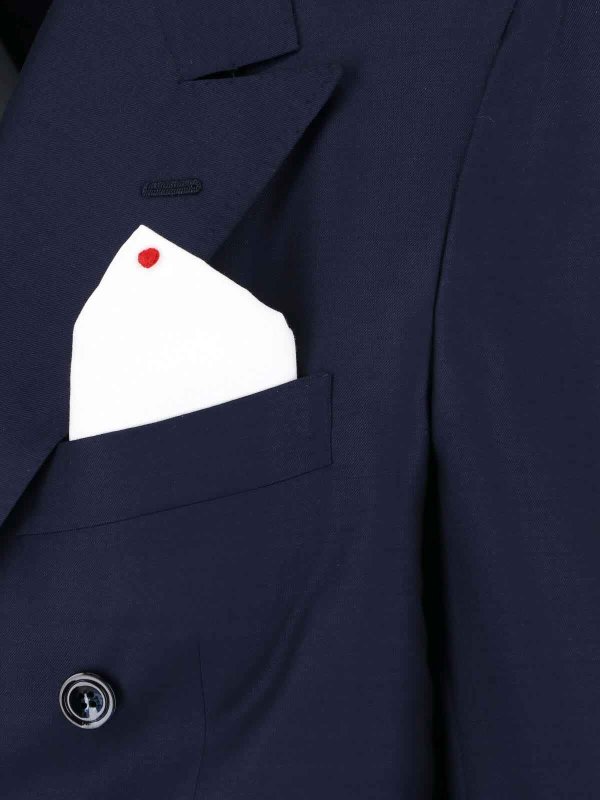Double-breasted wool suit shop online: KITON
