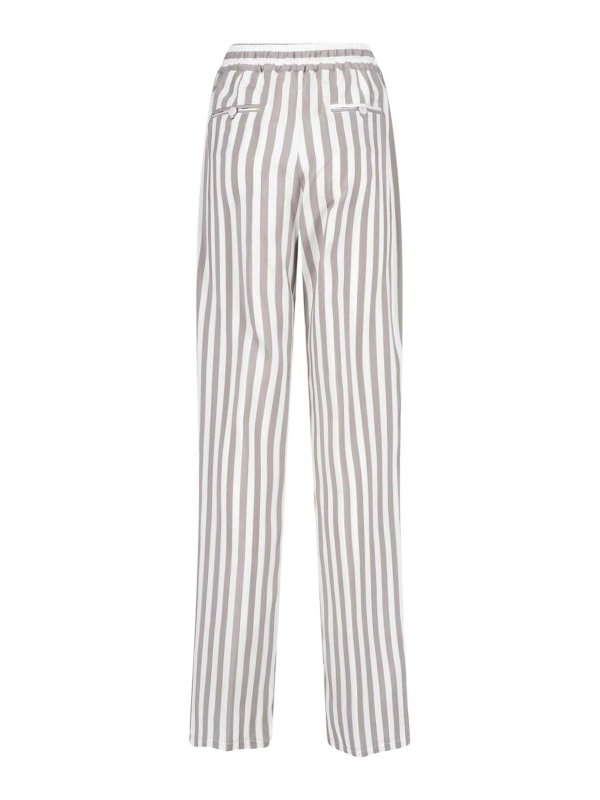KITON: pantaloni casual online - Pantaloni ampi in seta