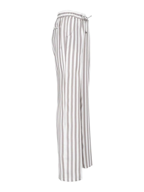 The Best Shops KITON: pantaloni casual - Pantaloni ampi in seta
