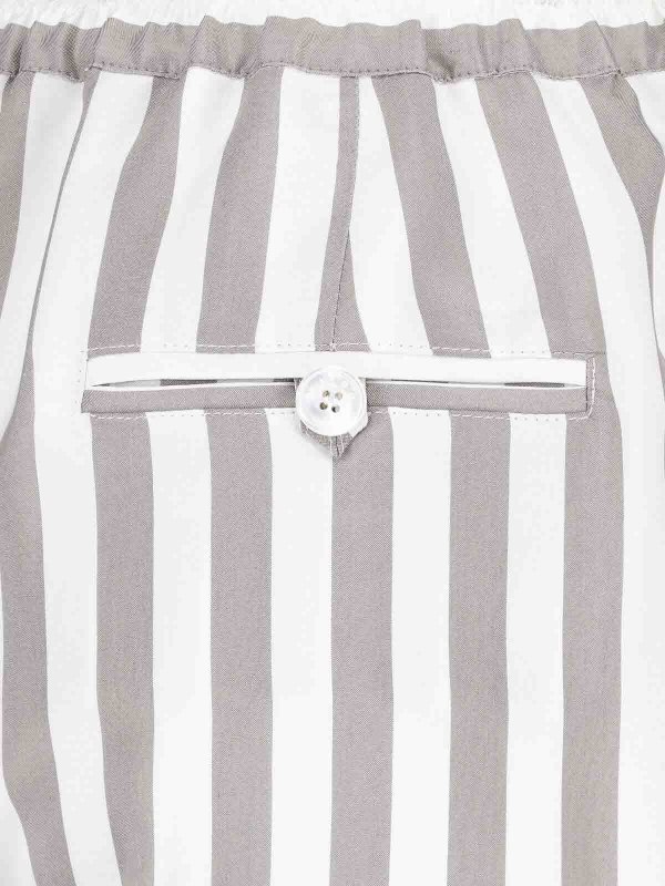 Pantaloni ampi in seta shop online: KITON