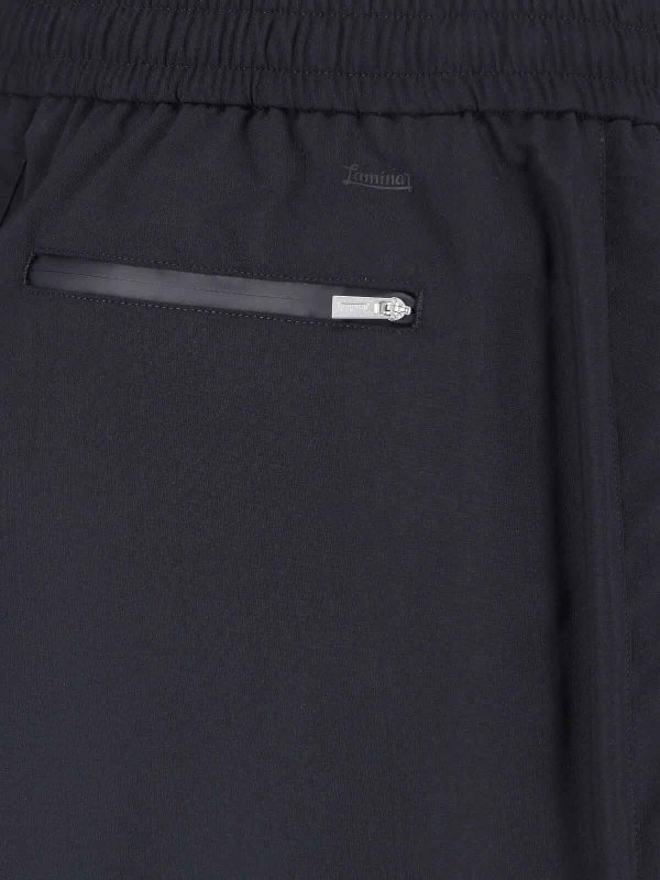 Wool blend trousers shop online: LAMINAR