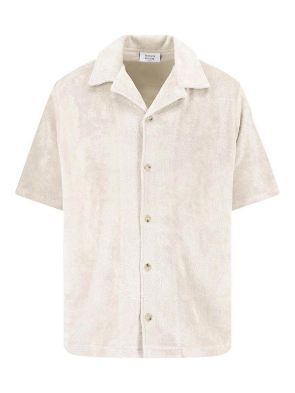 MAISON KITSUNÉ: Hemden - Hemd - Beige