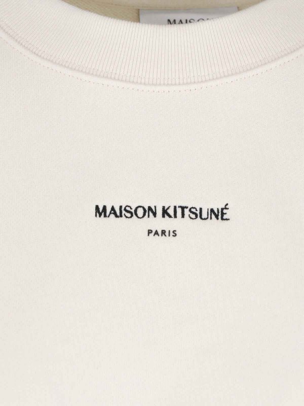 The Best Shops MAISON KITSUNÉ: Sweatshirts und Pullover - Sweatshirt - Weiß