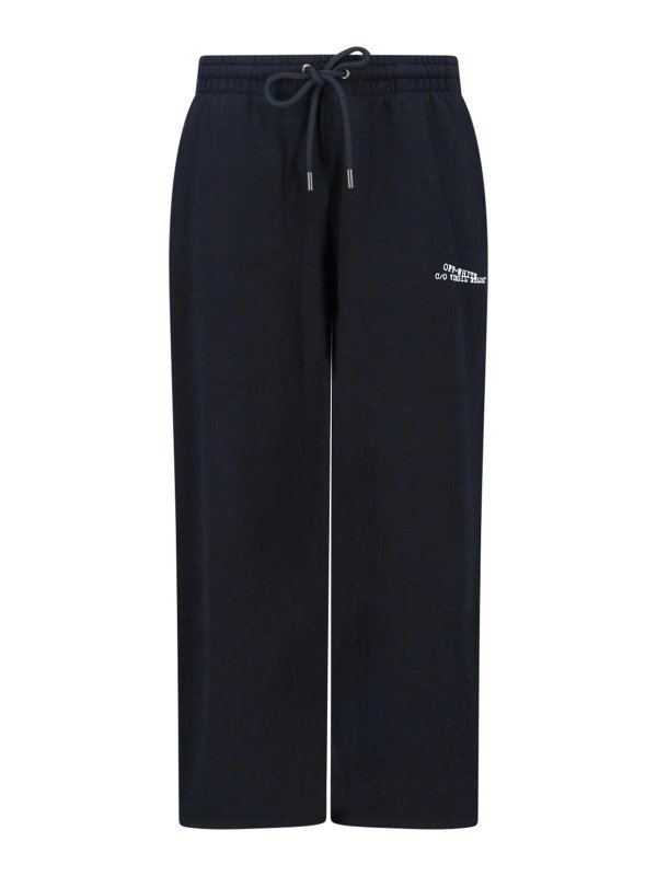 OFF-WHITE: スウェットパンツ - トラックスーツ ボトムス - 黒