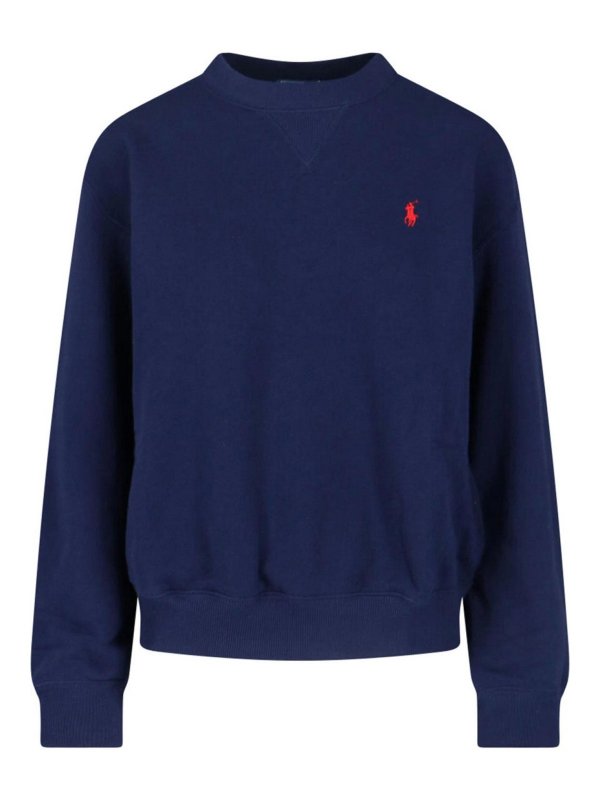 POLO RALPH LAUREN: スウェット＆セーター - スウェットシャツ/セーター - ブルー