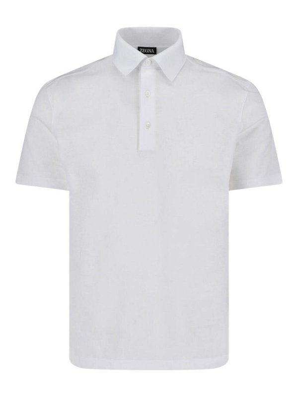 ZEGNA: Polos  - Polo - Blanc