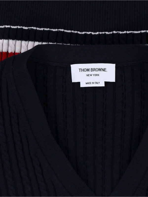 The Best Shops THOM BROWNE: cardigans - rwb cardigan
