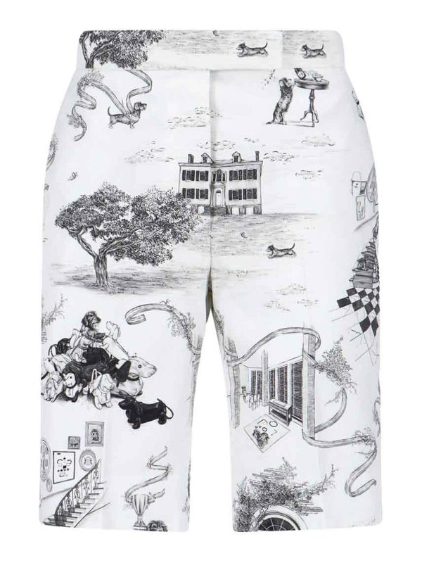 THOM BROWNE: Shorts - Shorts - Blanco