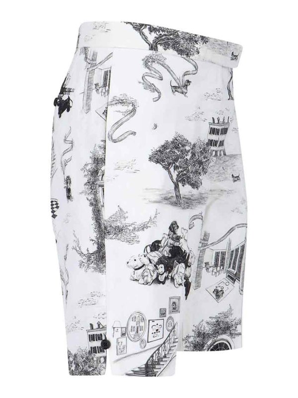 The Best Shops THOM BROWNE: Shorts - Shorts - Blanco
