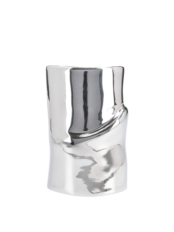 Courreges: Pulseras y brazaletes - Brazalete - Plata