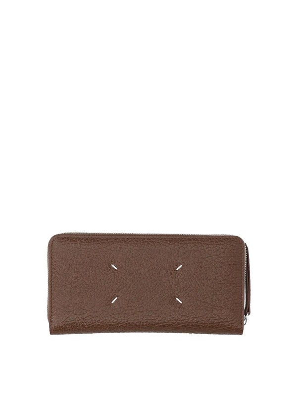 Maison Margiela: 財布＆ポーチ - 財布 - ブラウン