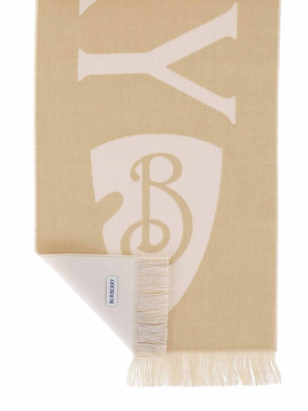 The Best Shops BURBERRY: scarves - Reversible b shield scarf