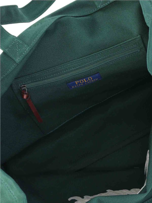 トートバッグ - 緑 shop online: POLO RALPH LAUREN