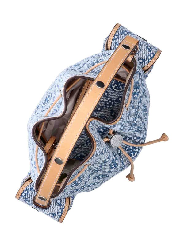 t monogram bucket bag shop online: TORY BURCH