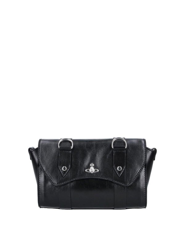 VIVIENNE WESTWOOD: ショルダーバッグ - ショルダーバッグ - 黒