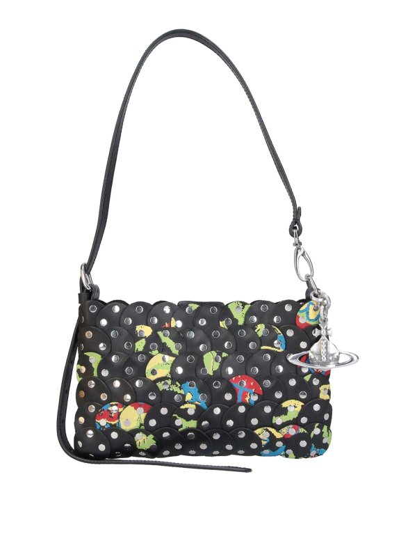 VIVIENNE WESTWOOD: ショルダーバッグ - ショルダーバッグ - 黒