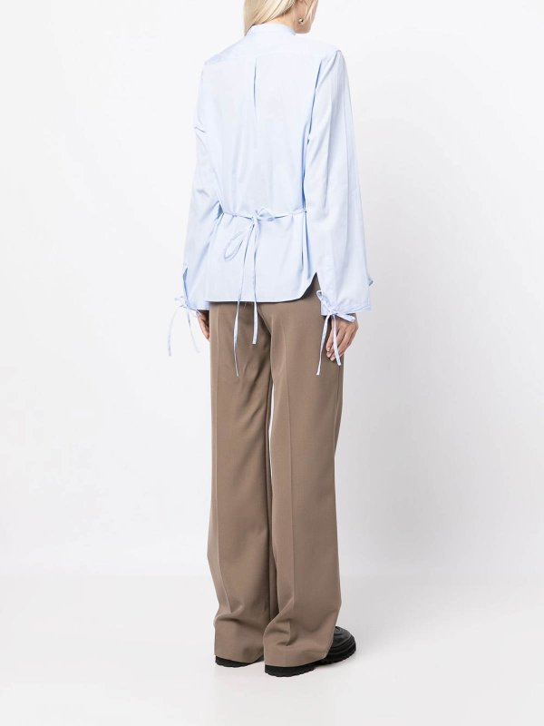 Peplum button-up shirt shop online: ASPESI