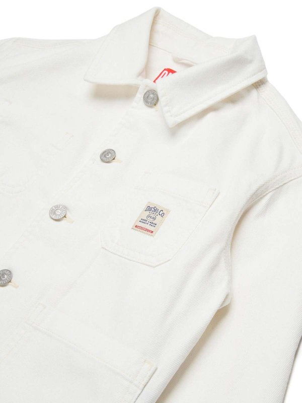 The Best Shops DIESEL: casual jackets - Cotton jacket with logo patch