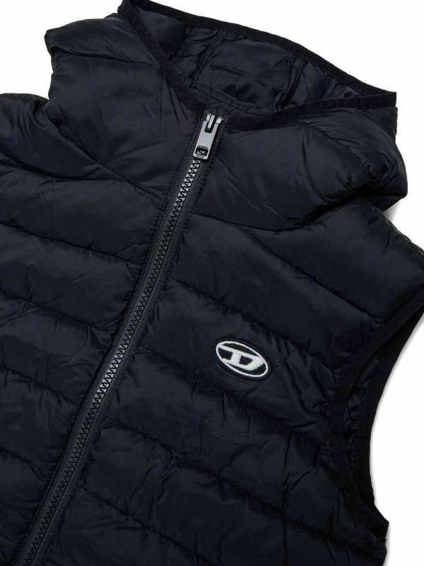 The Best Shops DIESEL: ダウン・ハイテクジャケット - ダウンジャケット - 黒