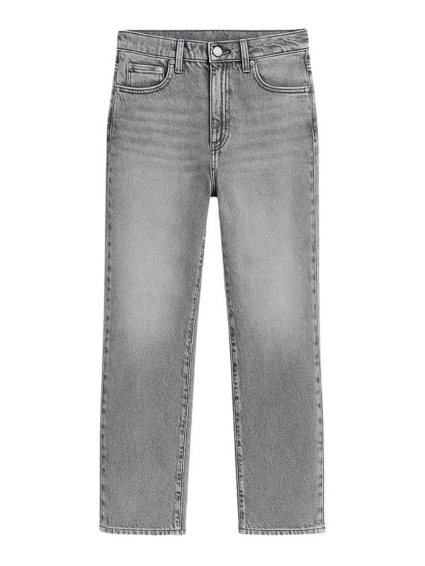 THE FRANKIE SHOP: Jeans Rectos - Vaqueros Rectos - Gris