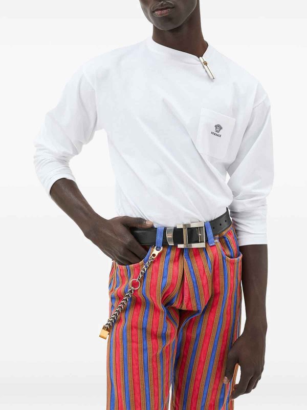VERSACE: T-shirts online - T-Shirt - Weiß