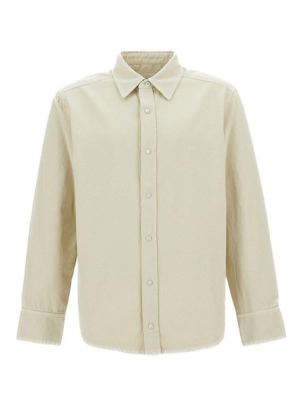 A.P.C.: Chemises - Chemise - Beige
