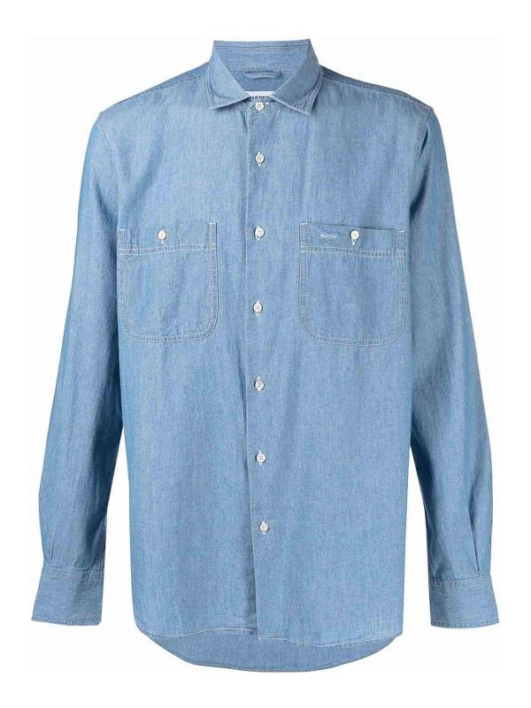ASPESI: shirts - Chambray work shirt