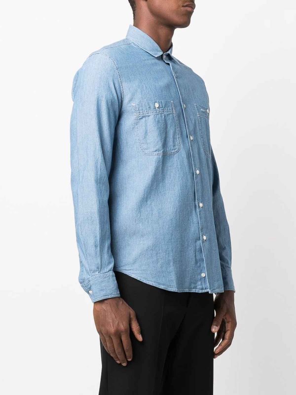 Chambray work shirt shop online: ASPESI