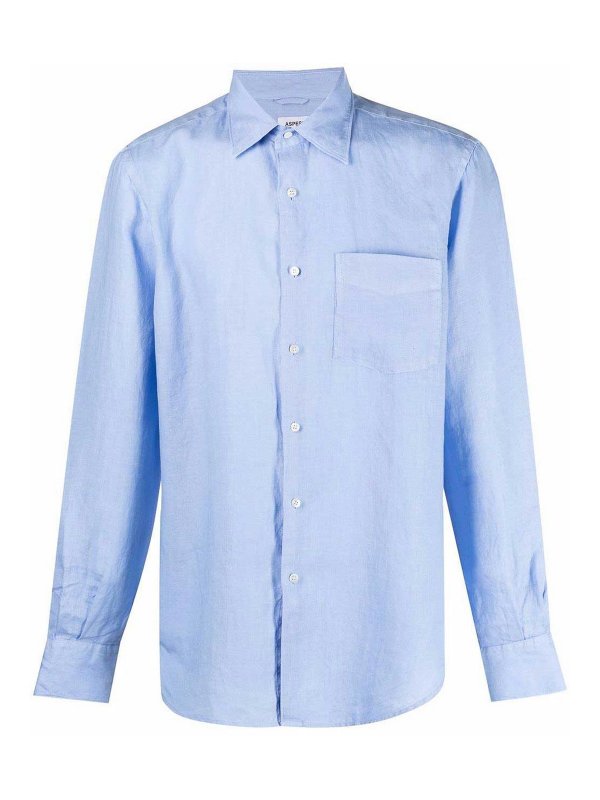 ASPESI: Camisas - Camisa - Azul Claro