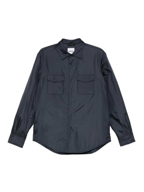 ASPESI: Camisas - Camisa - Azul Oscuro